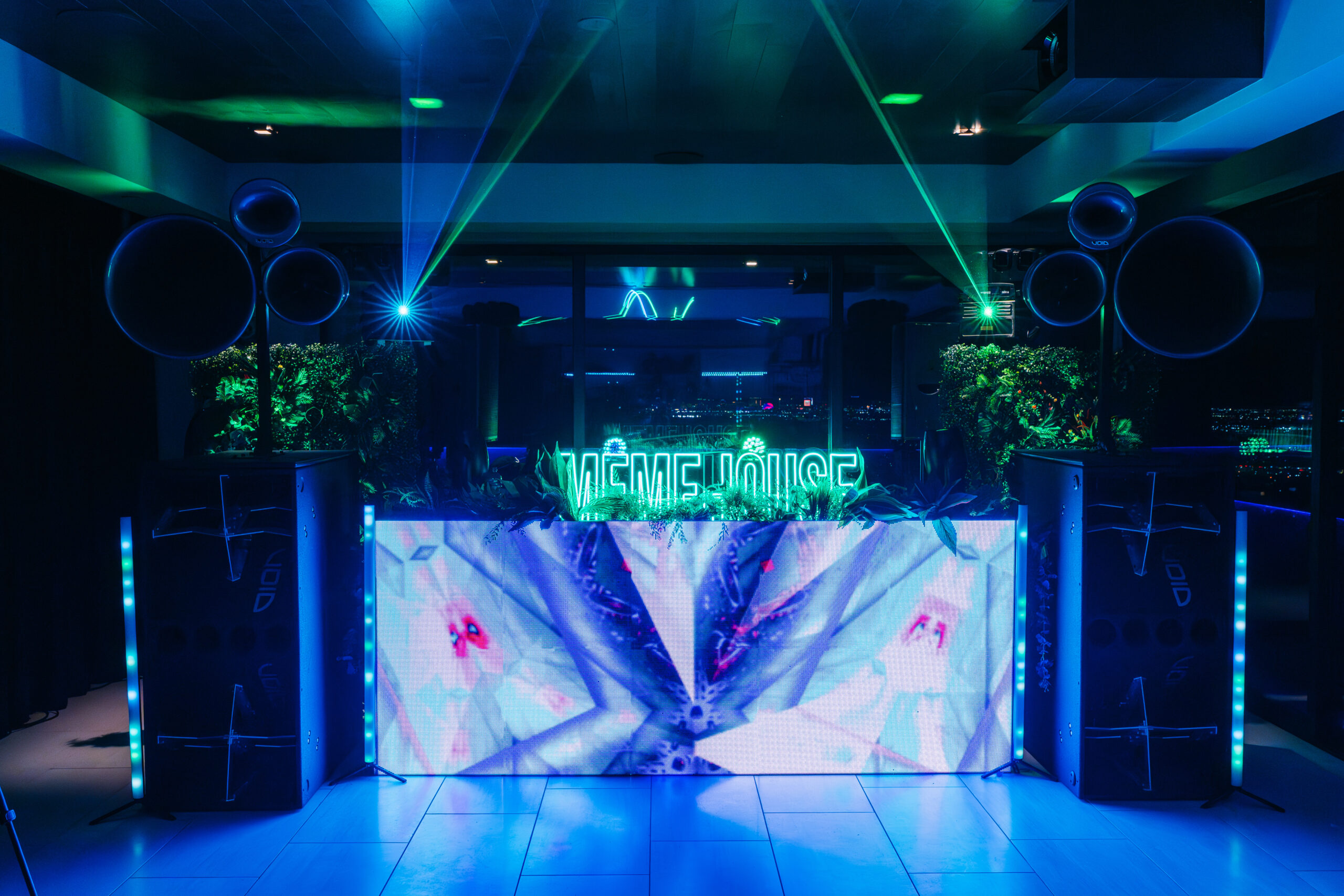 LED wall rentals in Las Vegas for nightclub and event DJ setups