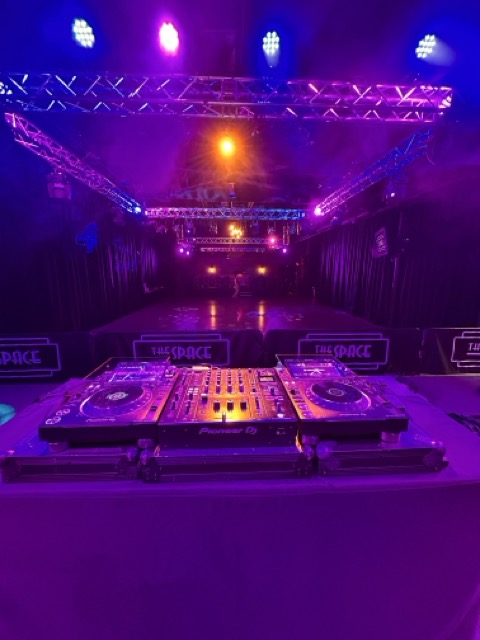 DJ Controller Set up for Las Vegas music event