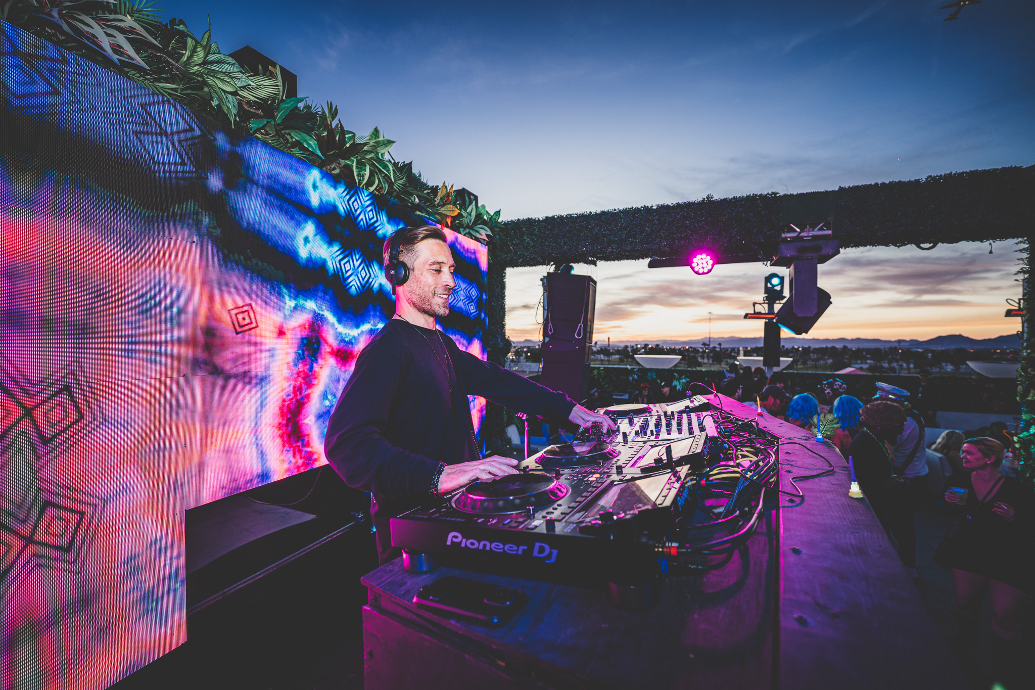 DJ Brett Rubin performing at Terrace Afterhours